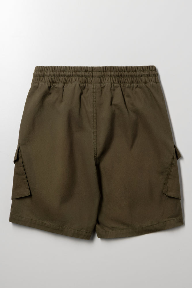 Cargo Shorts Dark Green (2)
