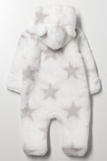 Fleece Babygrow White (3)