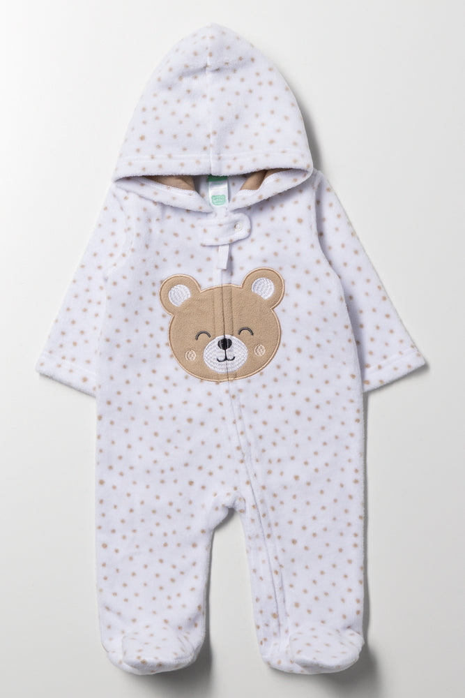 Bear Babygrow White