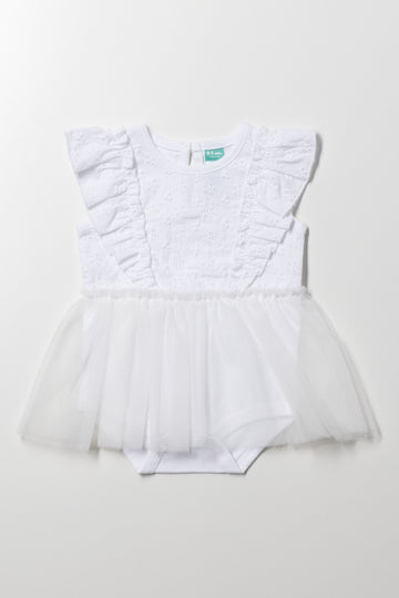 Anglaise Dress White