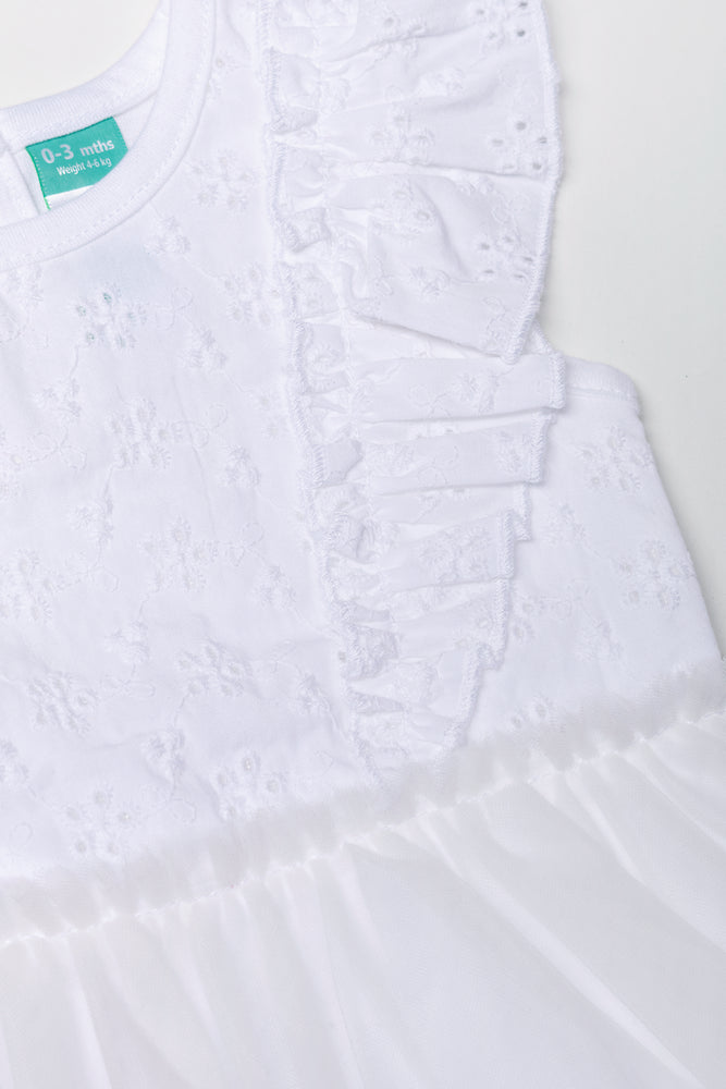 Anglaise Dress White