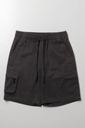 Zip Pocket Cargo Shorts Dark Grey
