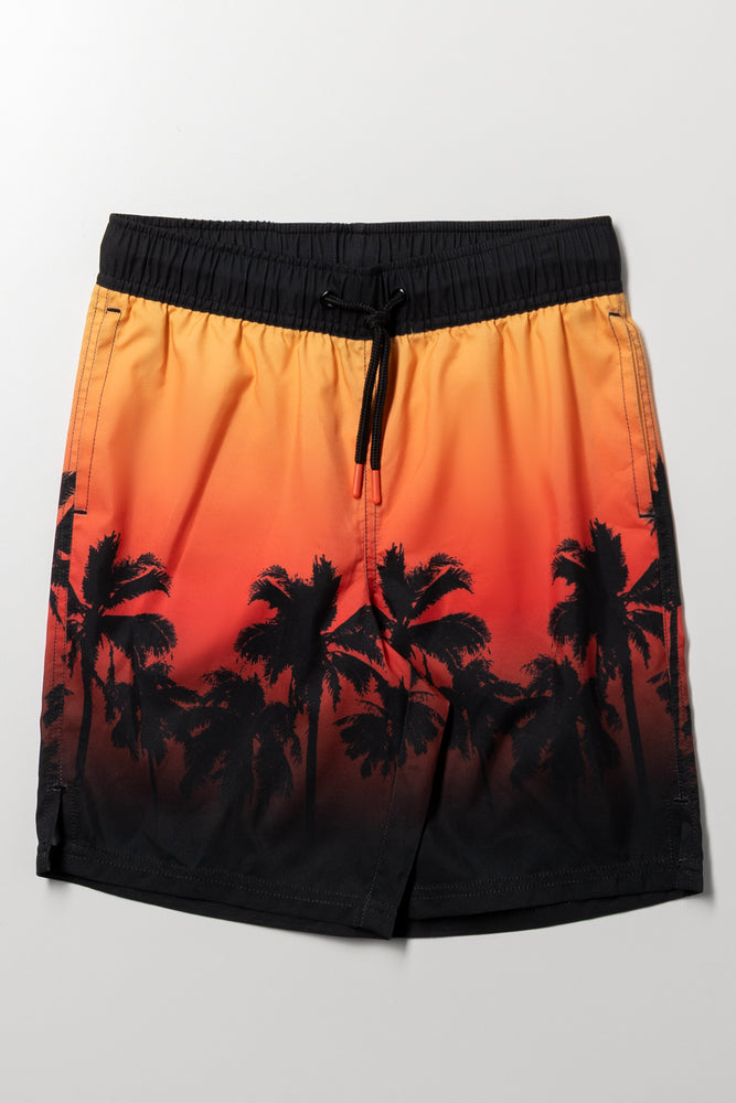 Swim Shorts Ombre Orange