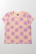 Floral T-Shirt Peach