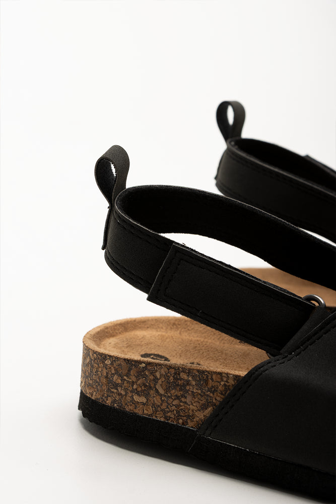 Double Band Sandals Black (3)