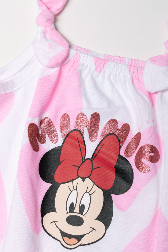 Minnie Mouse Heart Romper White (1)