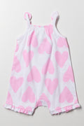 Minnie Mouse Heart Romper White (2)