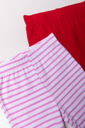 2 Pack Cycle Shorts Red And Pink (1)