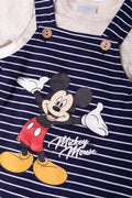 Mickey Mouse Dungaree Set Navy (1)