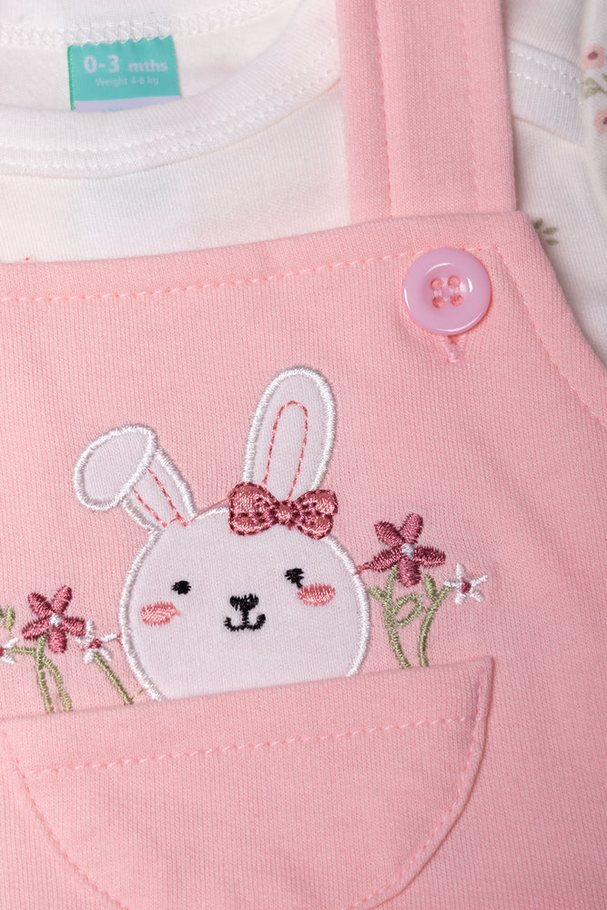 Bunny Dungaree Pink