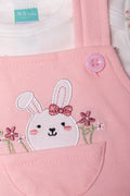 Bunny Dungaree Pink (1)