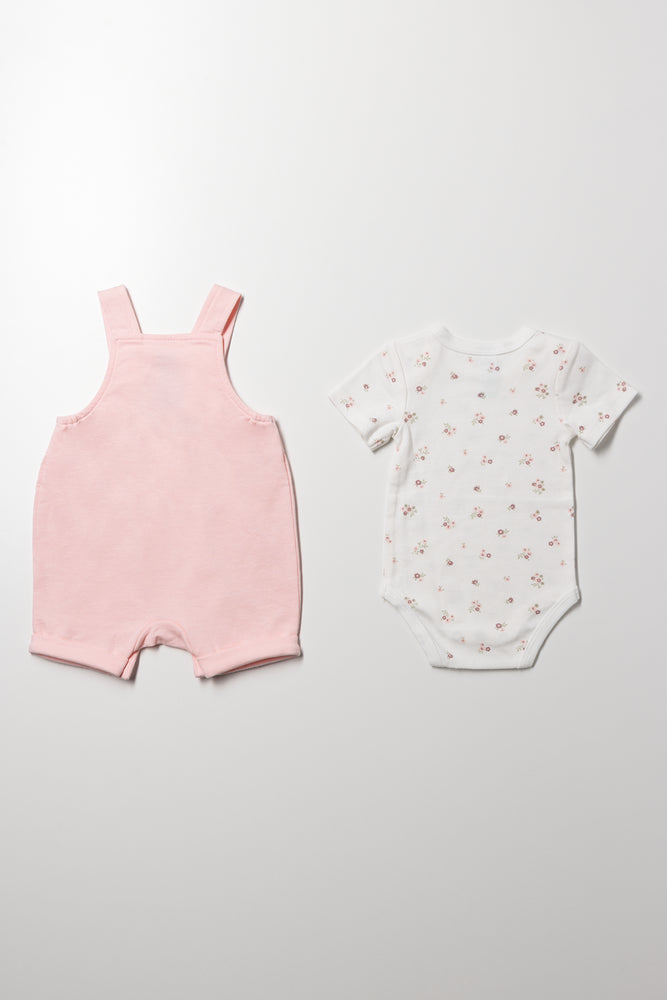 Bunny Dungaree Pink (3)