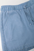 Pull On Denim Shorts Blue (1)
