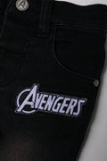 Avengers Denim Shorts Grey Wash (1)