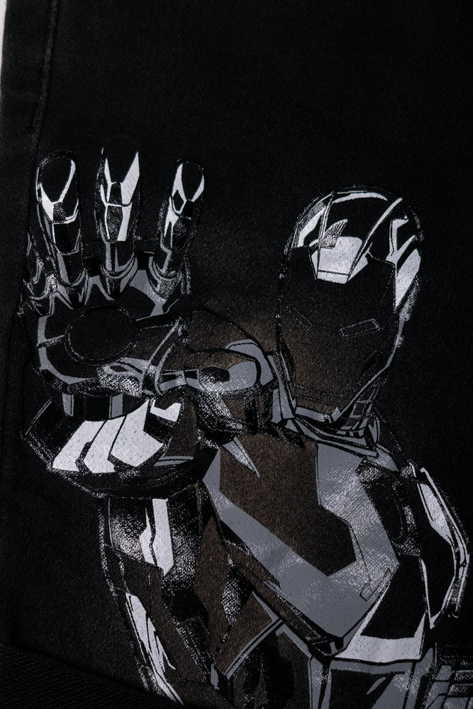 Avengers Denim Shorts Grey Wash (2)