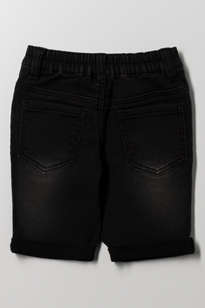 Avengers Denim Shorts Grey Wash (3)