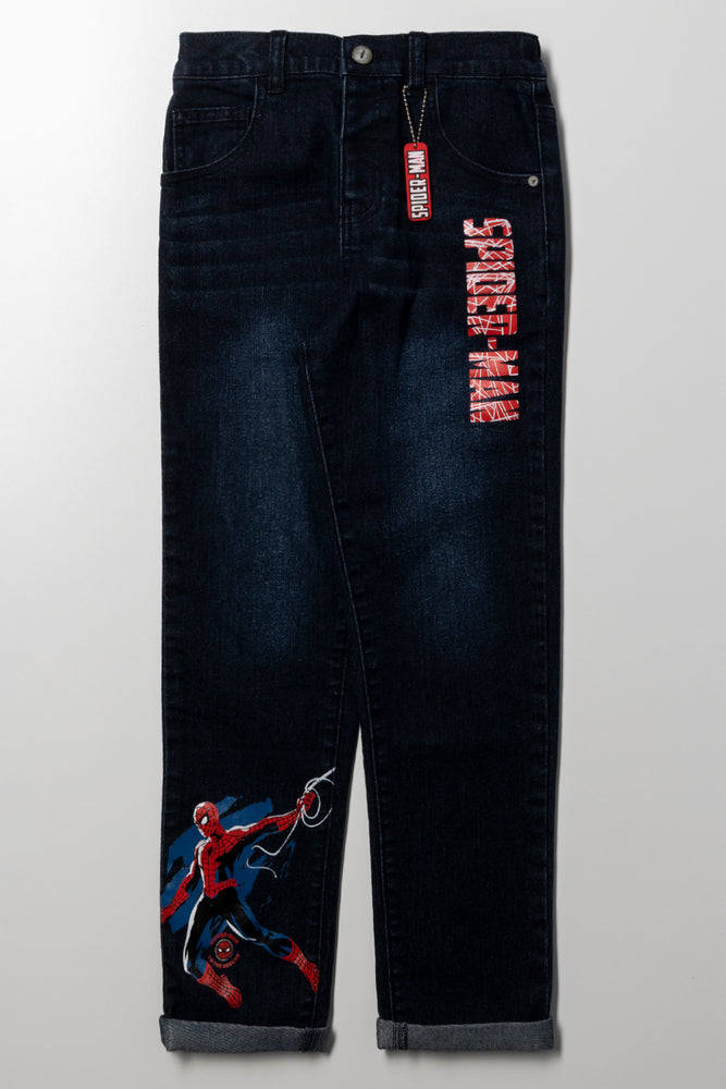Spider-Man Skinny Denim Jeans Blue
