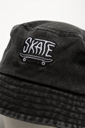 Embroidered Bucket Hat Black (2)