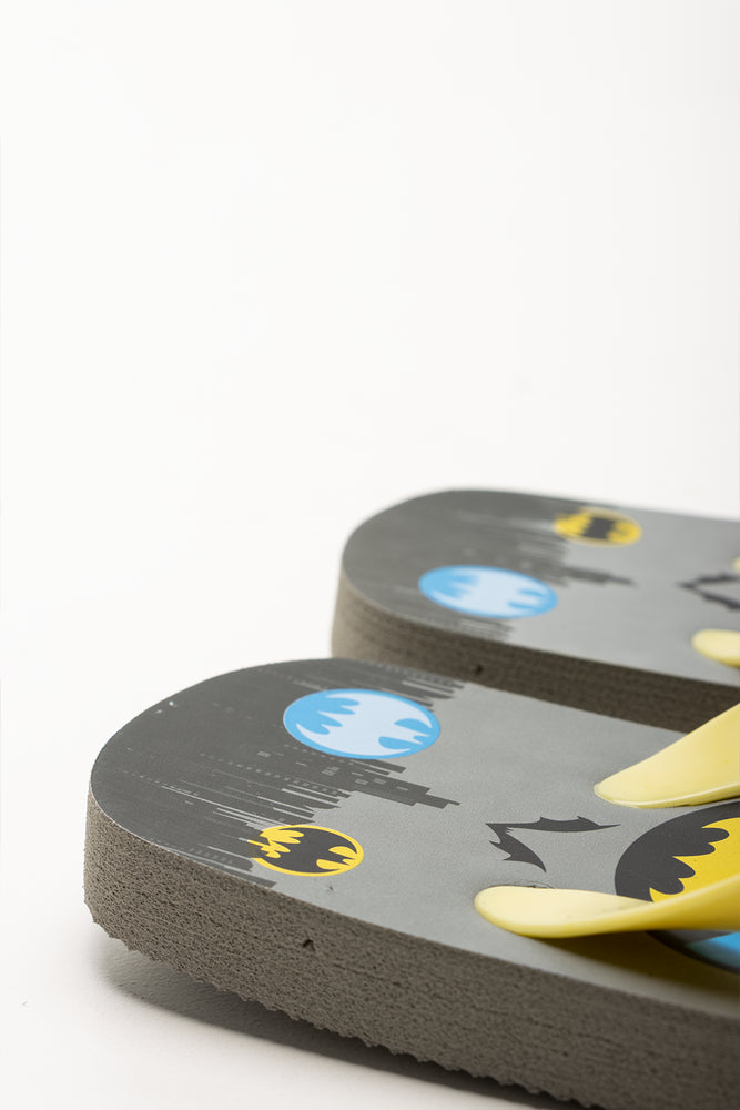 Batman Flip Flops Yellow And Grey (3)
