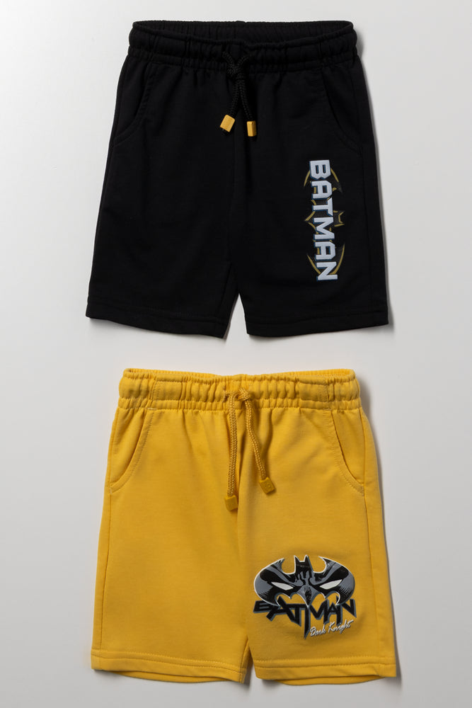 2 Pack Shorts Black And Yellow