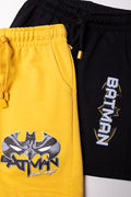 2 Pack Shorts Black And Yellow (1)
