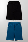 Spiderman 2 Pack Knit Shorts Blue & Black (2)