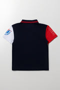 Spider-Man Short Sleeve Golfer Blue (2)