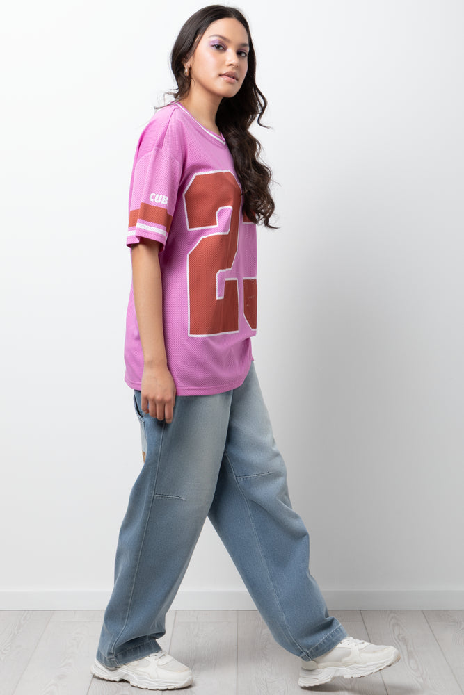 Mesh Sport T-Shirt Lilac (1)