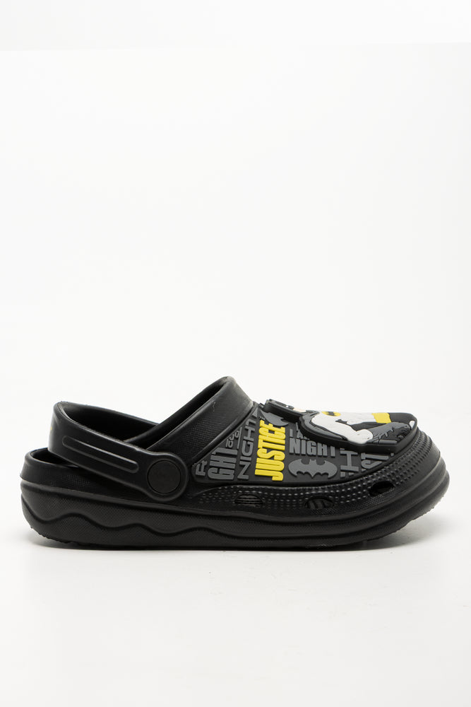 Batman Light Up Clogs Black