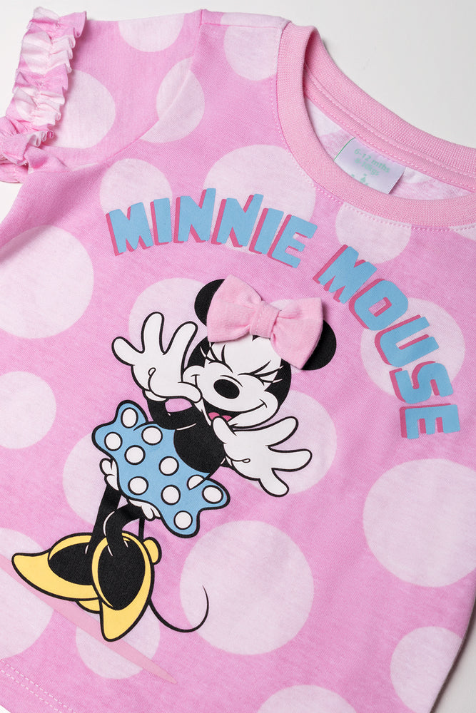 Minnie Mouse Short Sleeve T-Shirt Pink