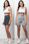 2 Pack Cycling Shorts Charcoal & Grey