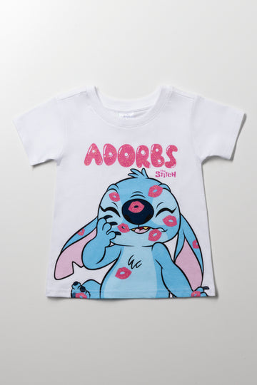 Lilo And Stitch Short Sleeve T-Shirt White