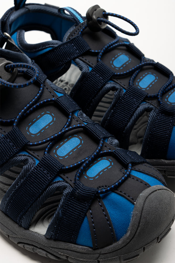 Cross Over Sandals Navy (2)