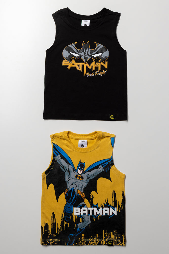 2 Pack Sleeveless Vest Yellow And Black