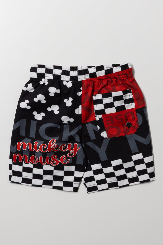 Mickey Mouse Swim Shorts Black (3)