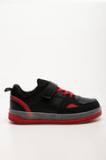 Light Up Sneakers Black And Red (1)