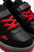 Light Up Sneakers Black And Red (2)