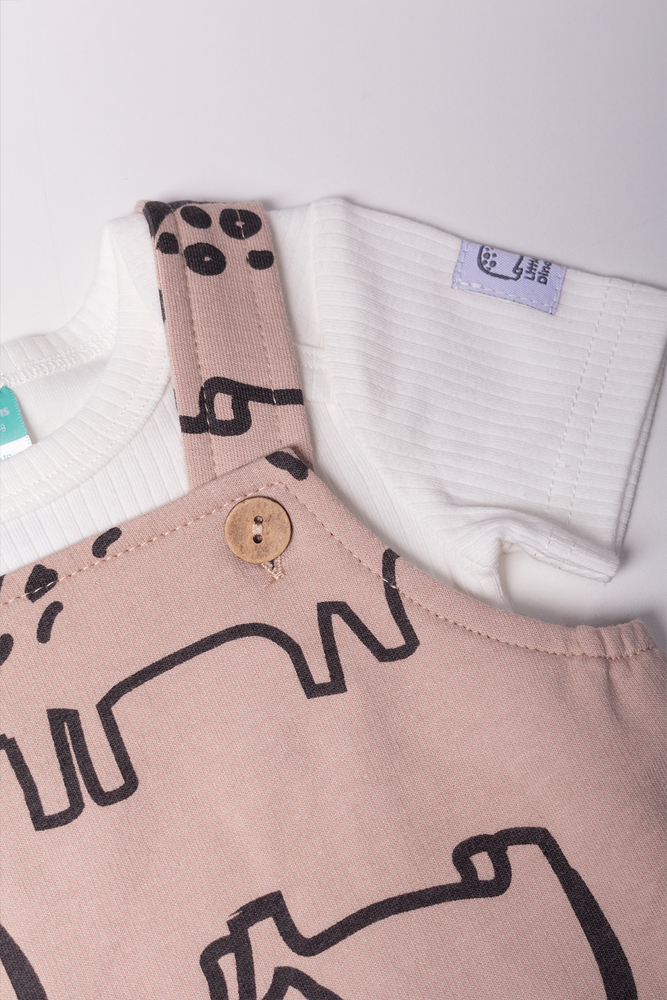 Dino Dungaree Natural