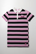 Barbie Stripe Dress Pink And Black