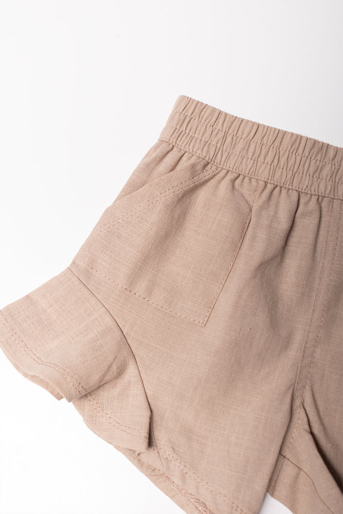 Frill Shorts Natural