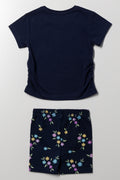 Cycle Shorts & T-Shirt Set Navy (3)