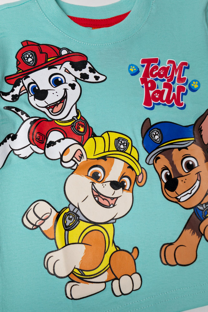 Paw Patrol Short Sleeve T-Shirt Aqua