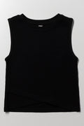 Rib Vest Black