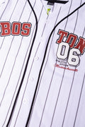 Boston Stripe Baseball Top White (1)