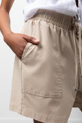 Linen Blend Woven Shorts (3)