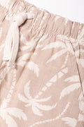 Palm Tree Shorts And Shirt Set Natural (2)
