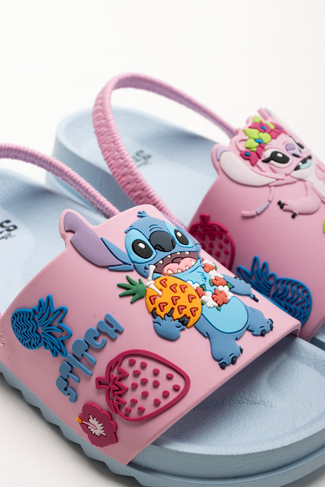 Stitch And Angel Flip Flops Pink And Blue (2)