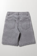 Cargo Denim Shorts Grey (2)