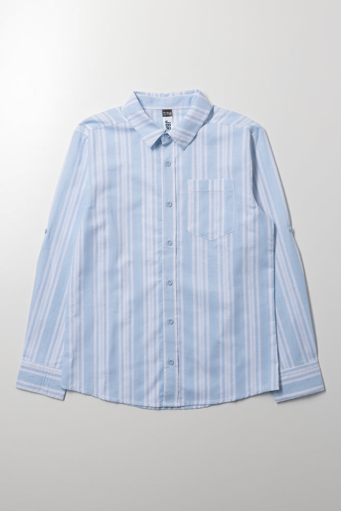 Stripe Long Sleeve Shirt Blue