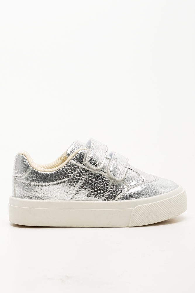 Metallic Sneakers Silver